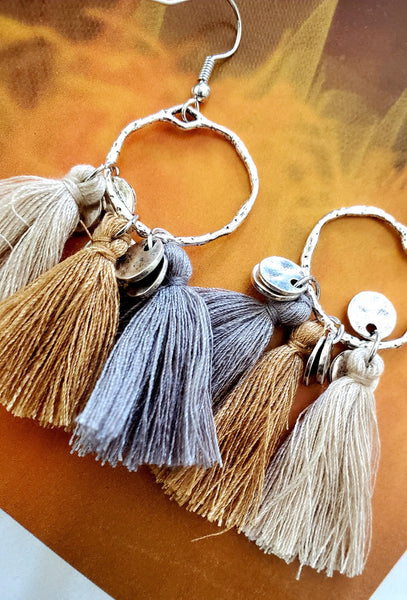 Ta Da Tassel Earrings-Choose color