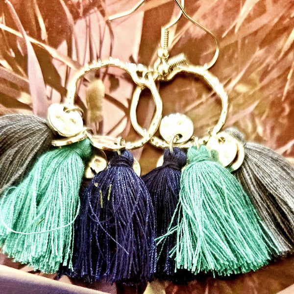 Ta Da Tassel Earrings-Choose color