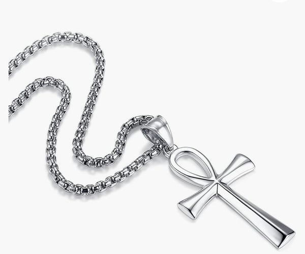 Titanium Key of Life Necklace. *Choose Color*