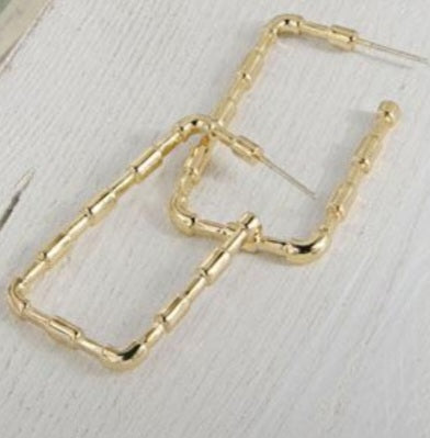 Medium Size Bamboo Earrings