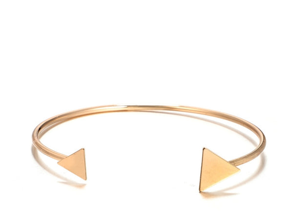 Gold and Stone Bangle Bracelet Set
