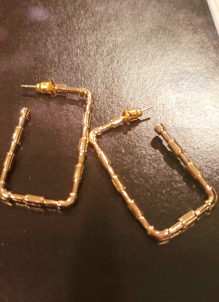 Medium Size Bamboo Earrings