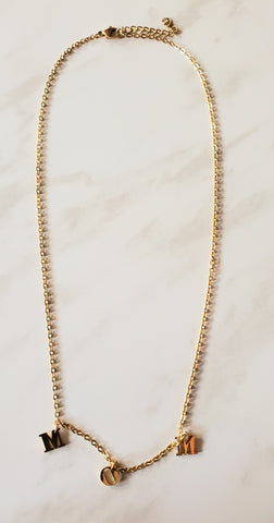 MOM Necklace -Choose gold or silver