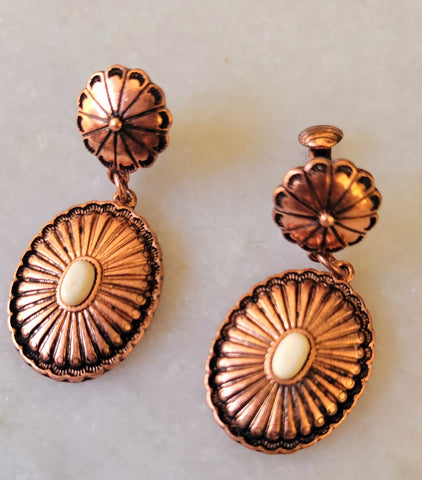 Clip Medium Bronze-ish Earrings