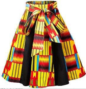 Short African Print Skirt